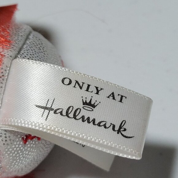 Hallmark Itty Bitty Holiday Barbie 4 inch Plush Red Dress Blonde Stuffed Animal - Picture 5 of 7